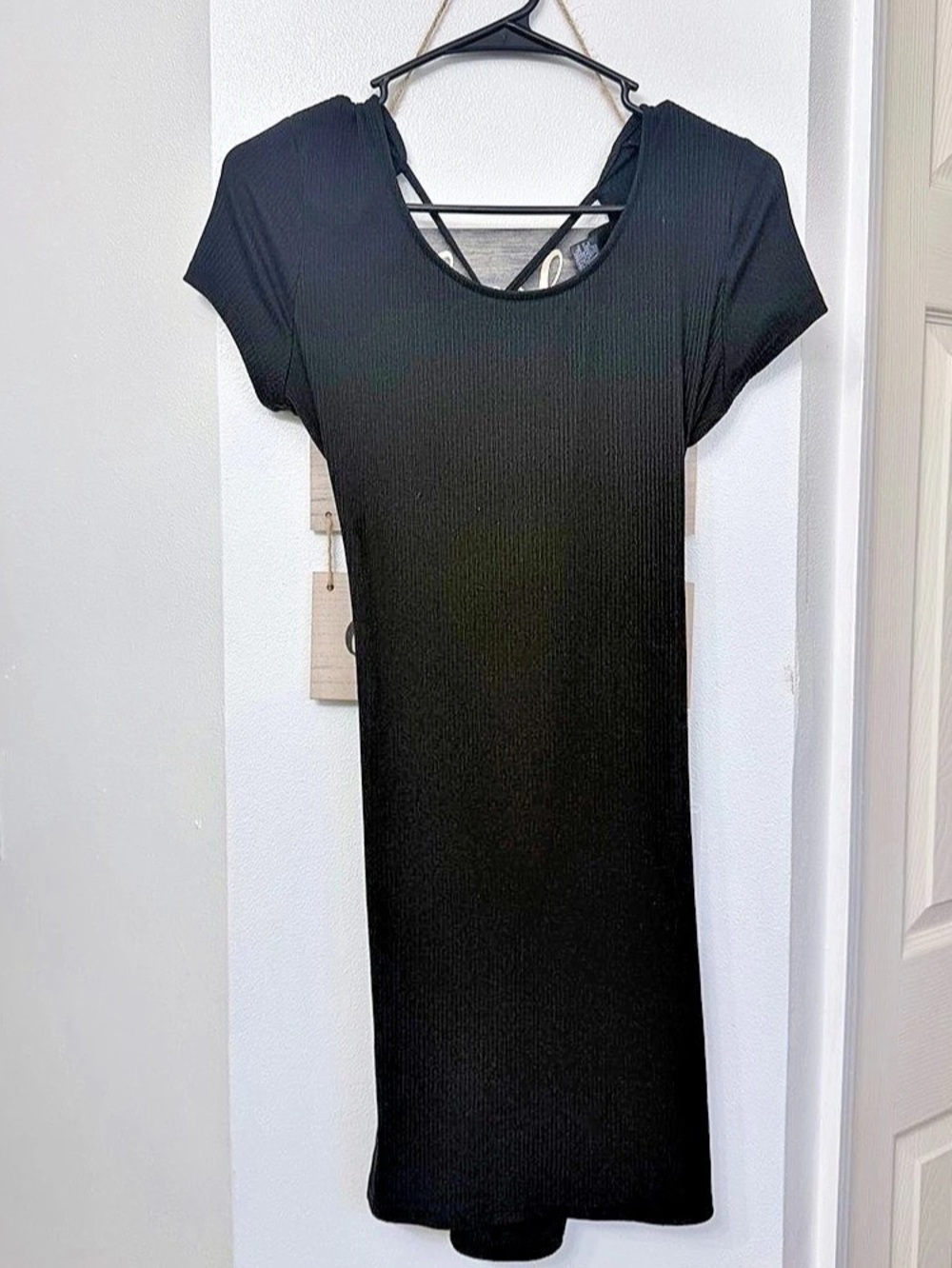 rue21 Black Ruched Midi Dress